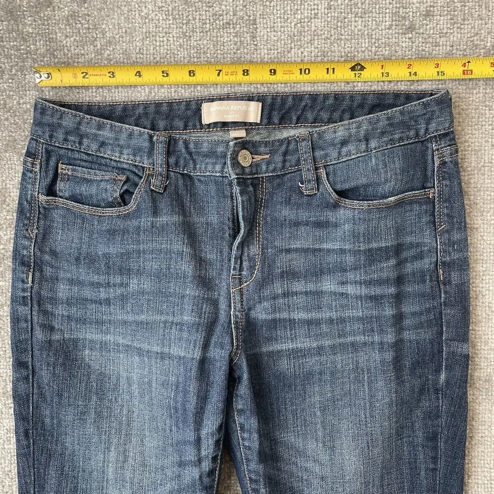 Banana Republic Jeans Womens 29/8 Cropped Rolled Cuff Casual Denim Capri Pants - Picture 6 of 11